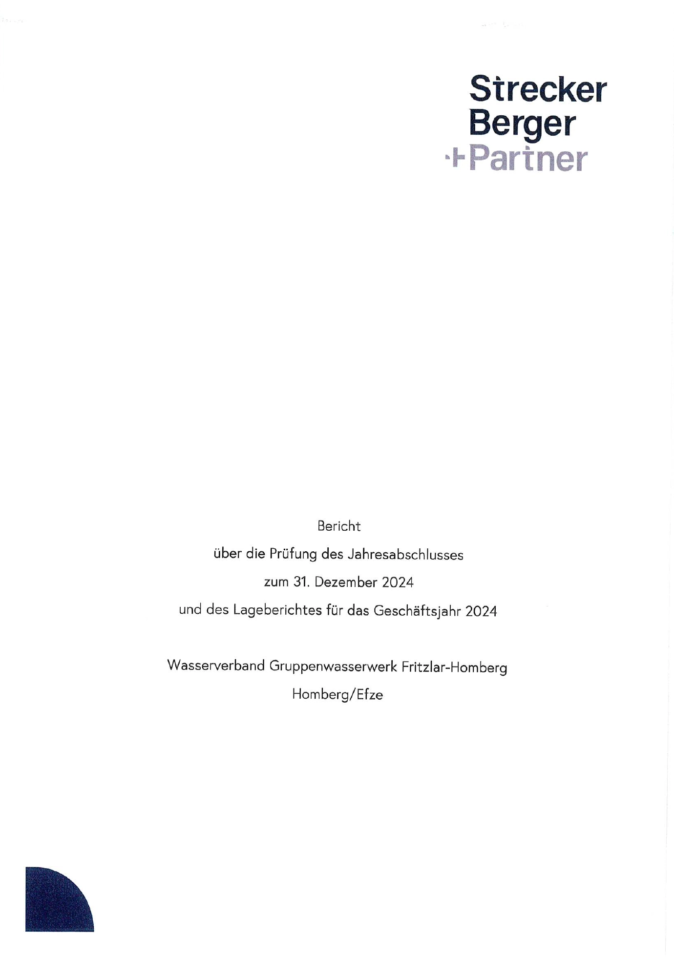 Deckblatt Jahresabschlussbericht 2024